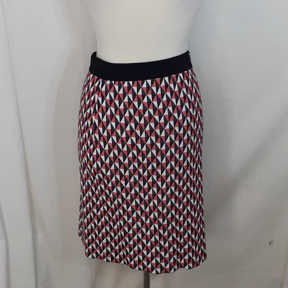 Kate Spade black blue orange and white blouse and matching skirt - Picture 6 of 9
